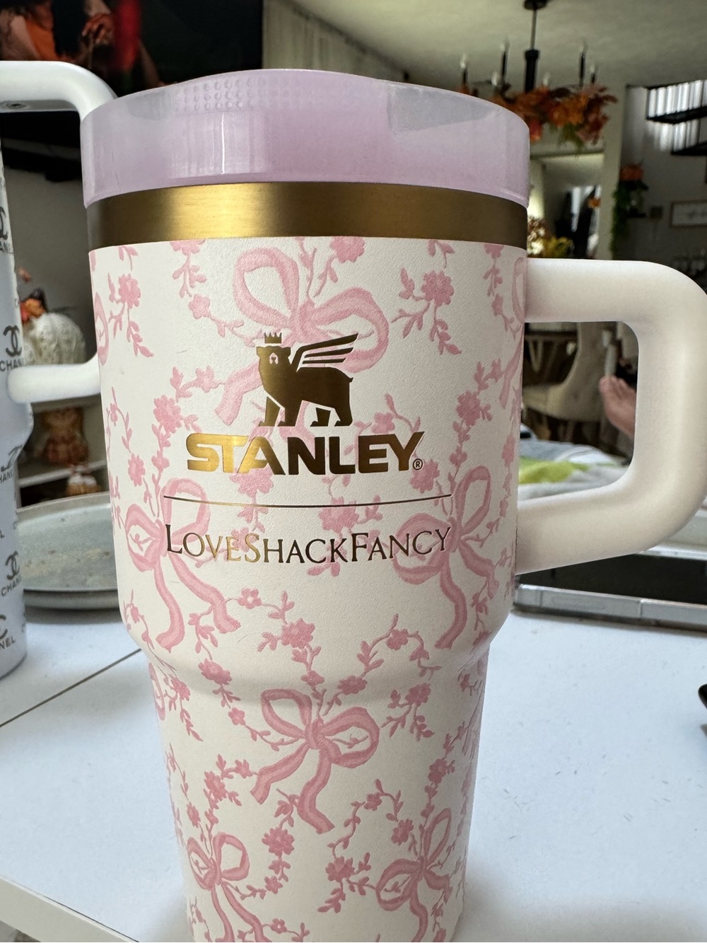 Stanley x LoveShackFancy Pink Floral Vacuum Tumbler limited Edition 20 oz
